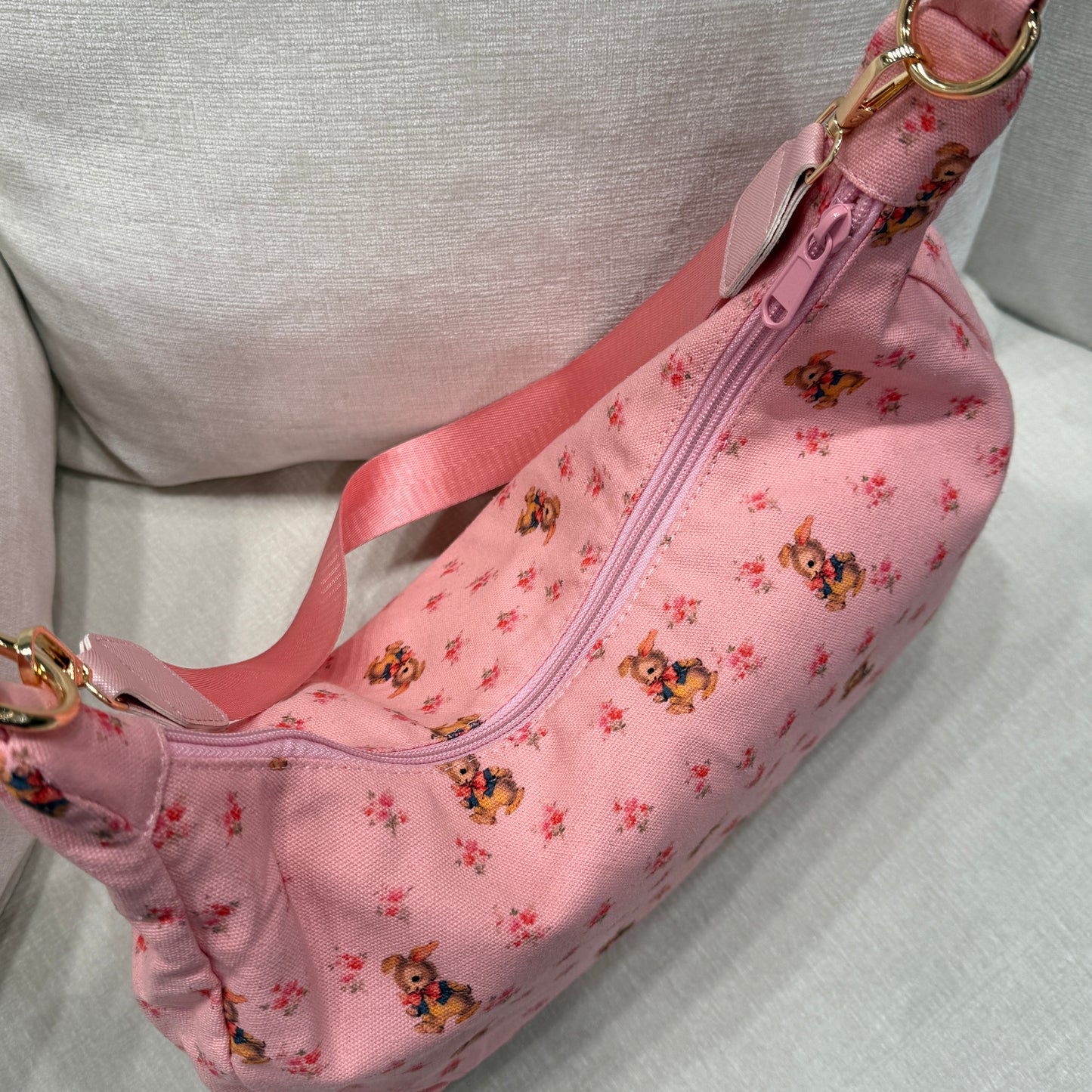 limited edition monochromatic pink summer bunny bag