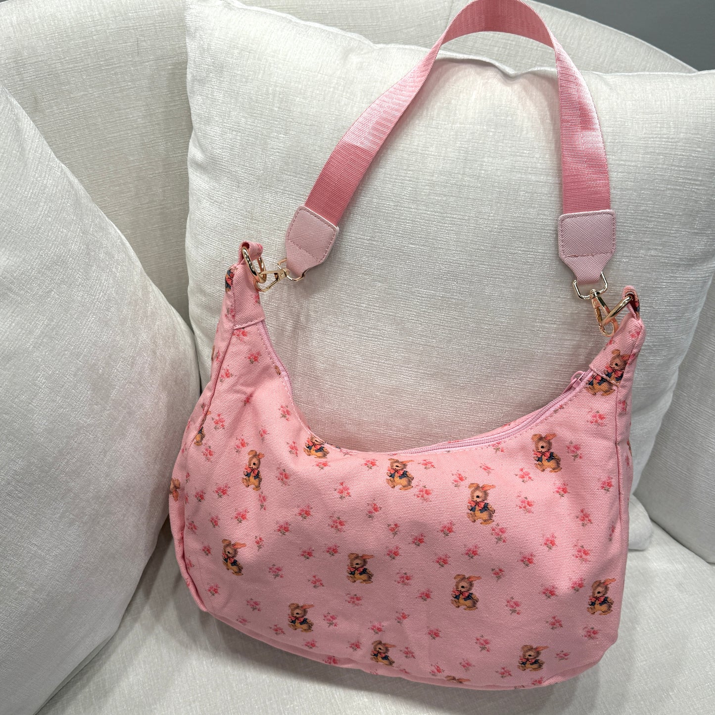 limited edition monochromatic pink summer bunny bag