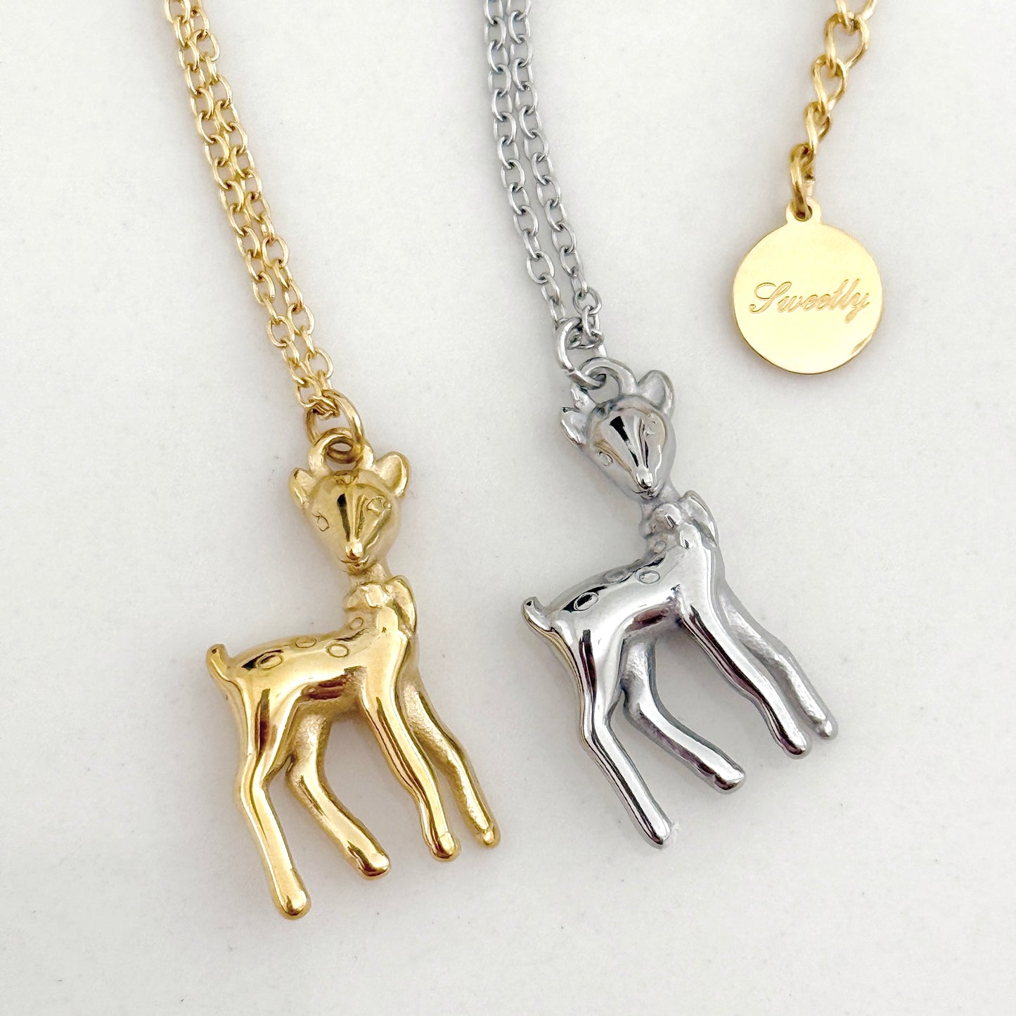 deer necklace
