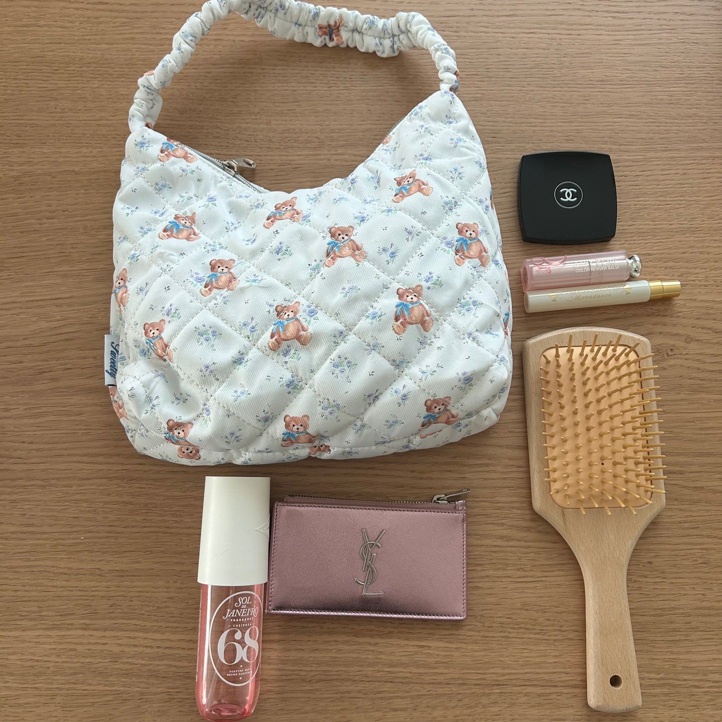 small cotton shoulder bag