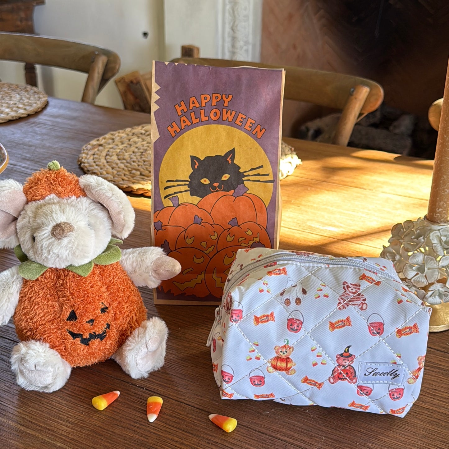 mini pouch - sweetly fall bears