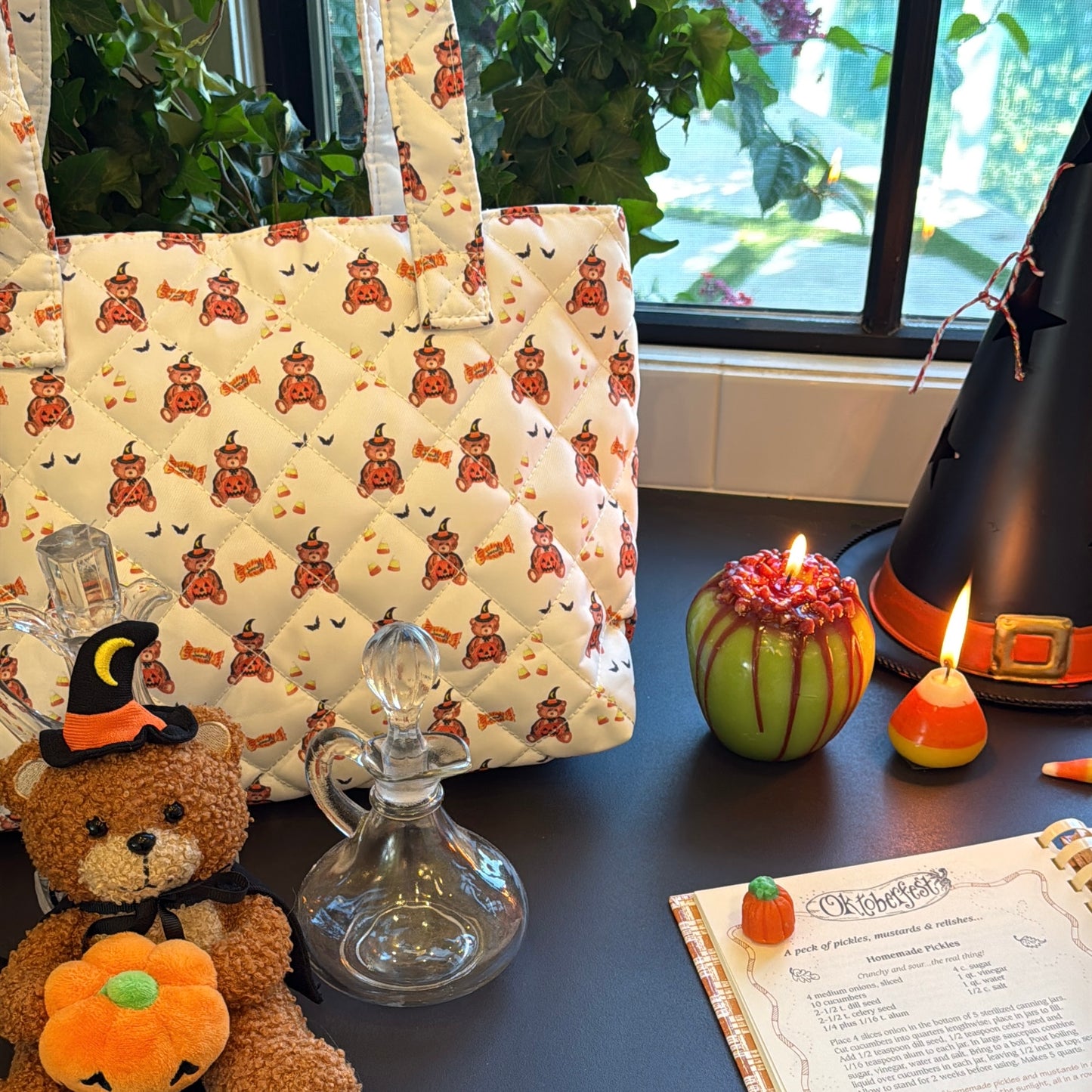 fall mini tote bag