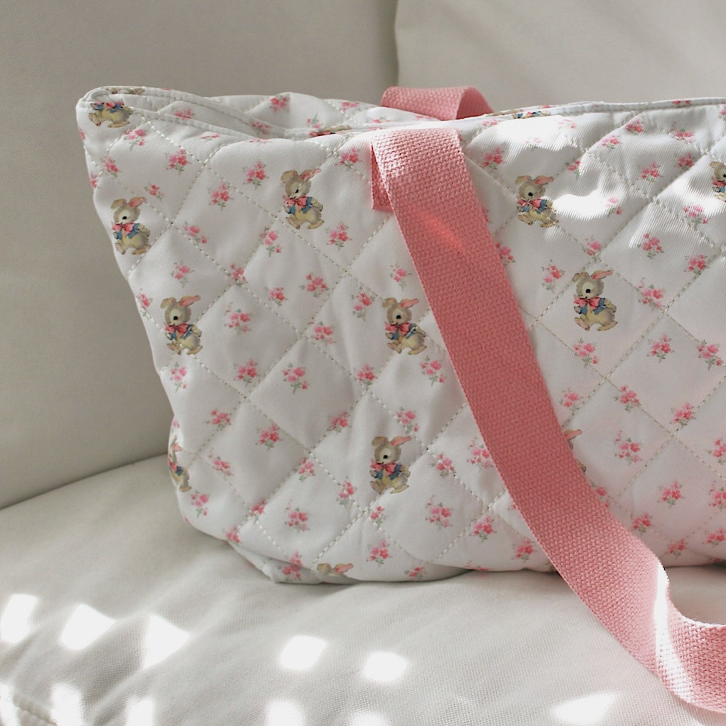 large sweetly bunny tote