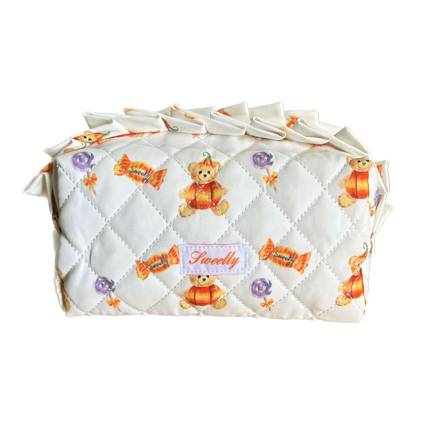 pumpkin bear beauty pouch