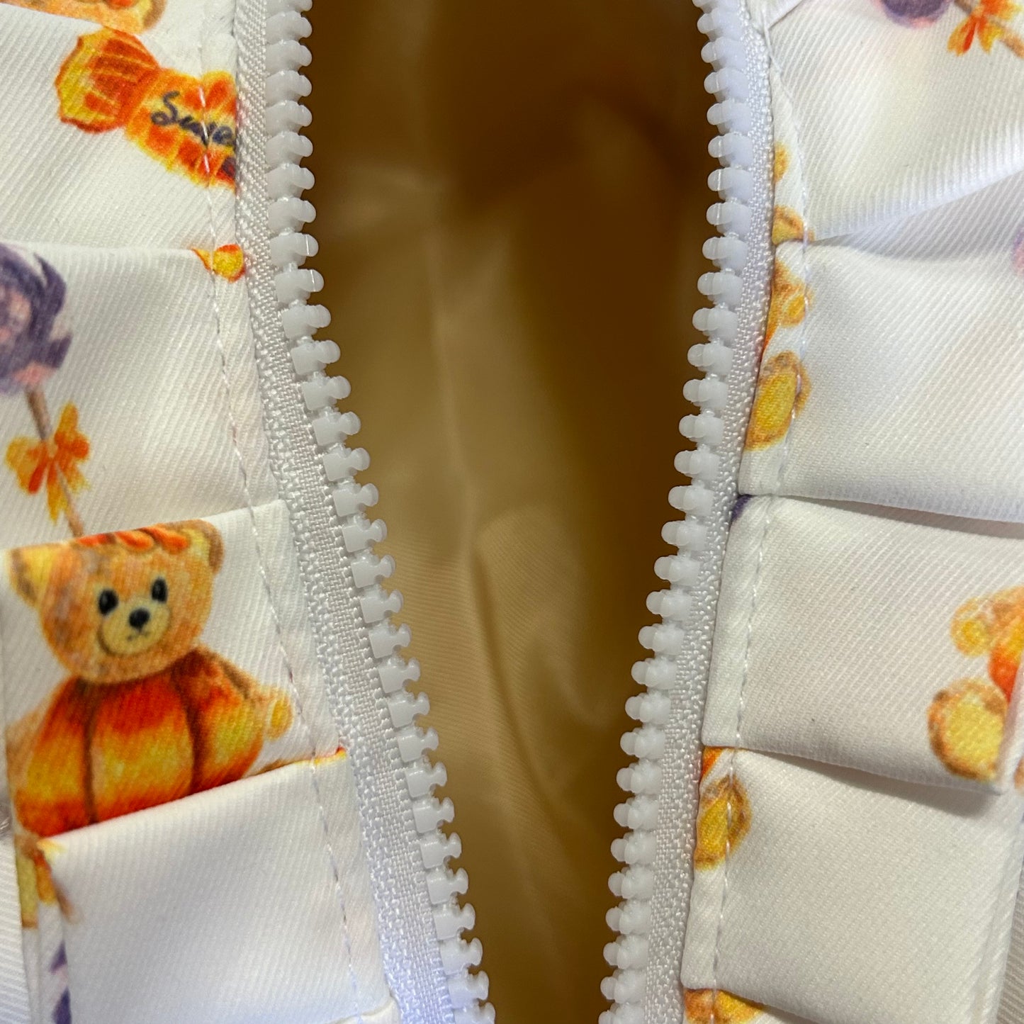 pumpkin bear beauty pouch