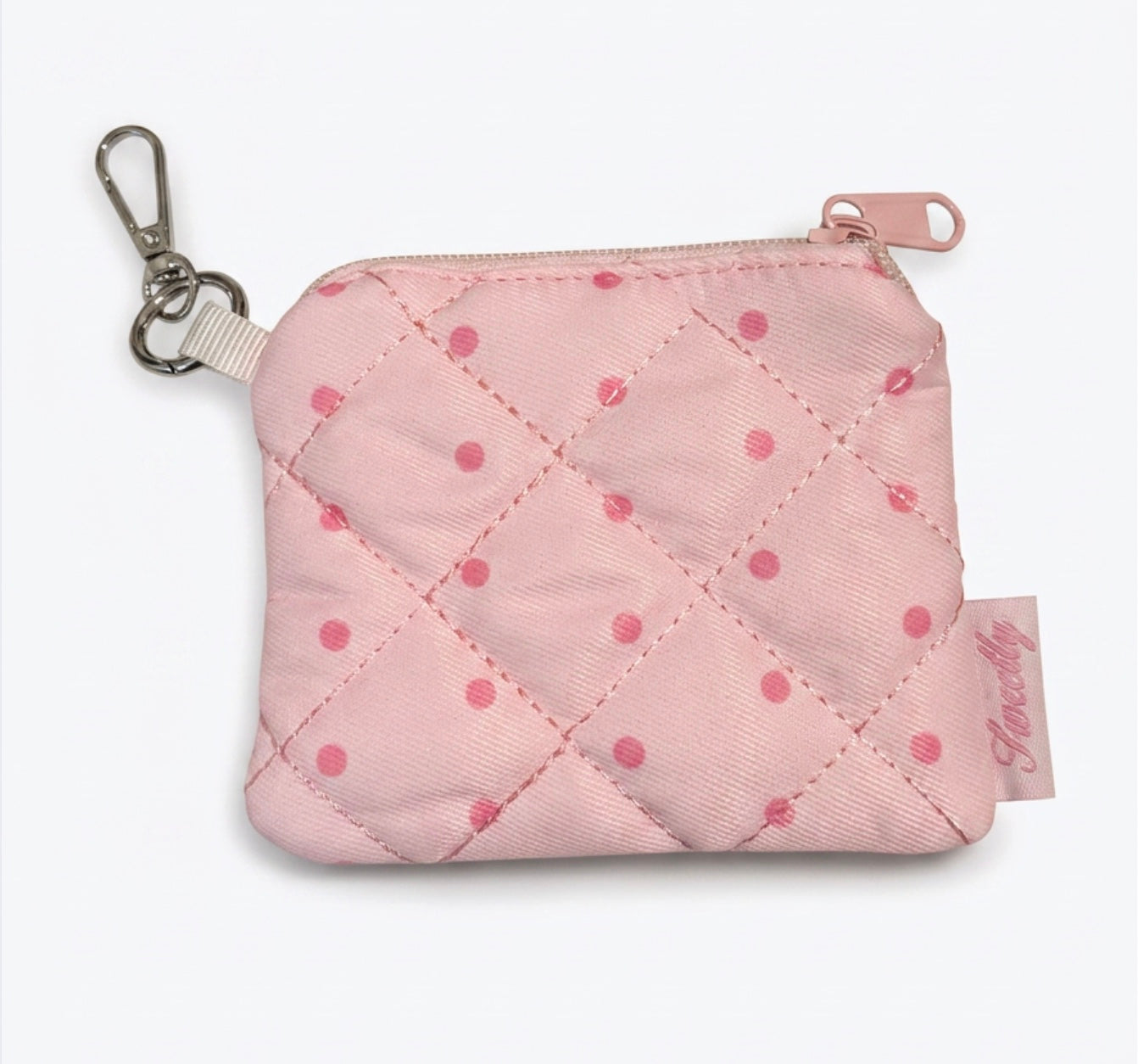 pinky dot mini coin pouch