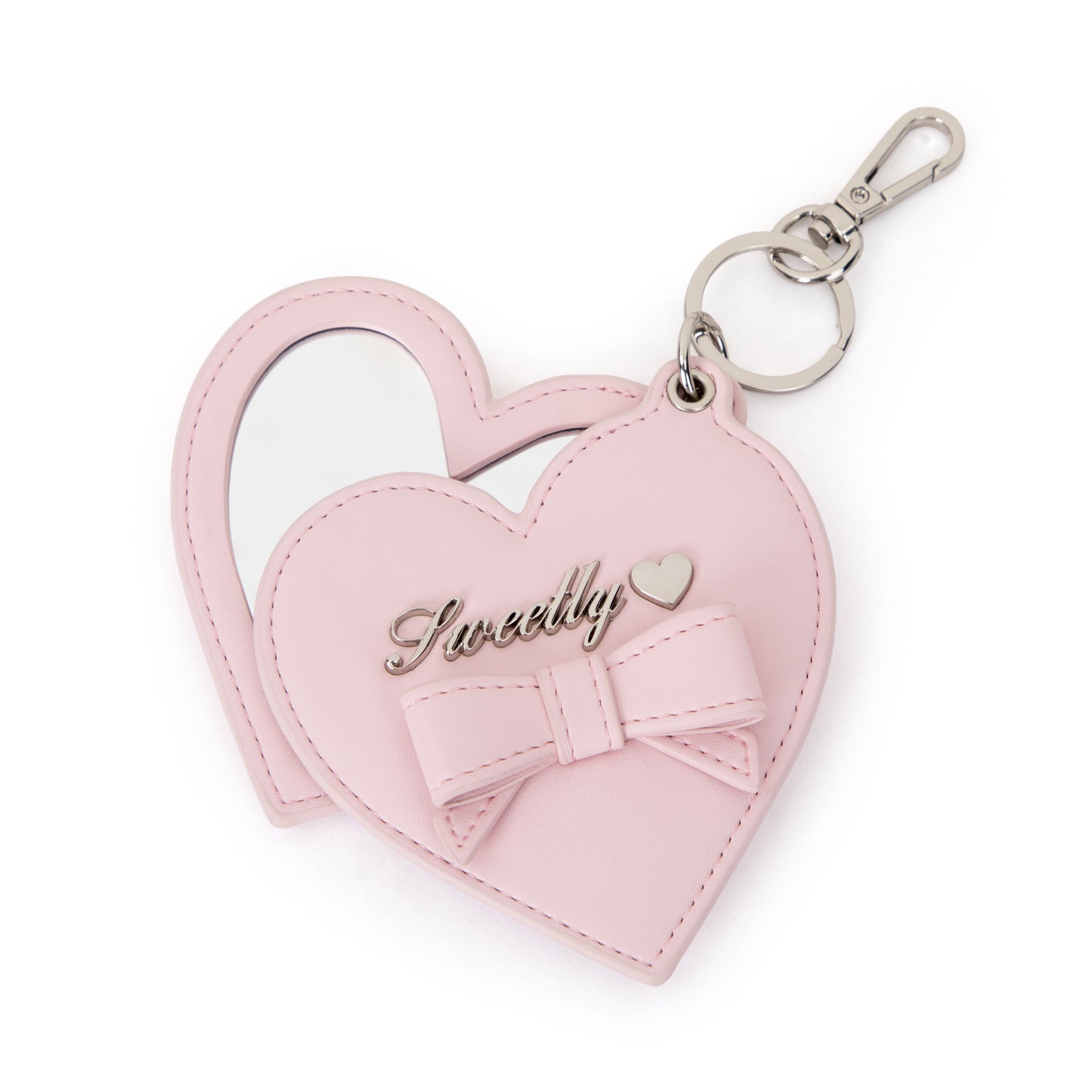 lovely mirror heart charm