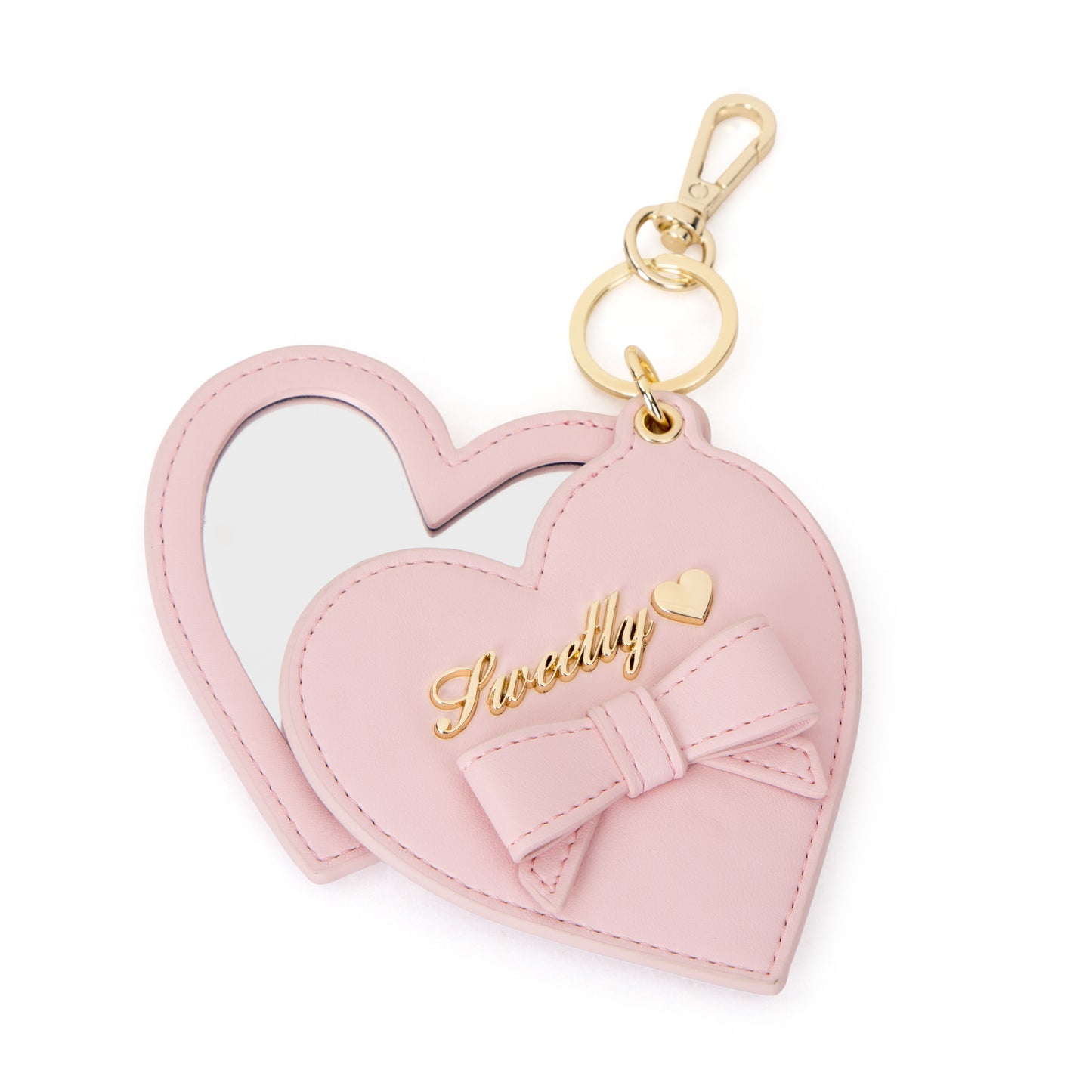 lovely mirror heart charm