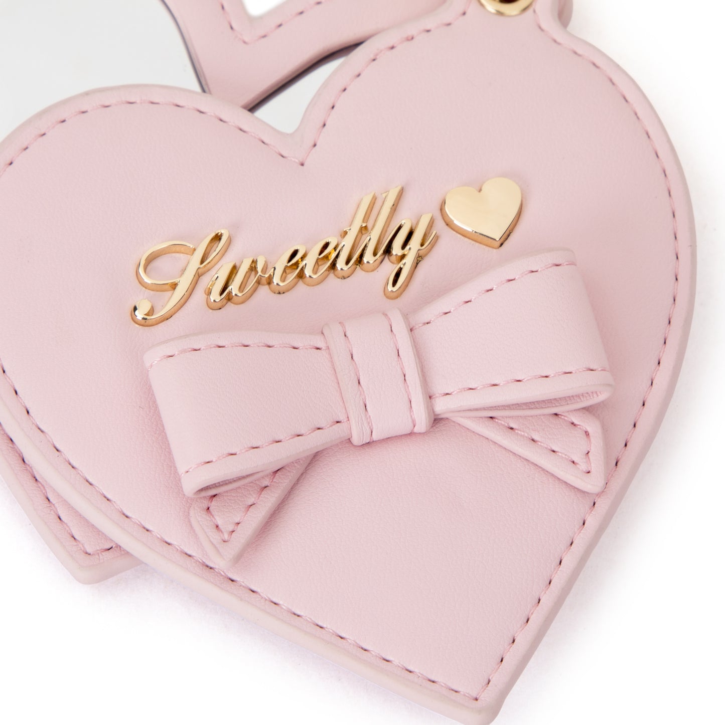 lovely mirror heart charm