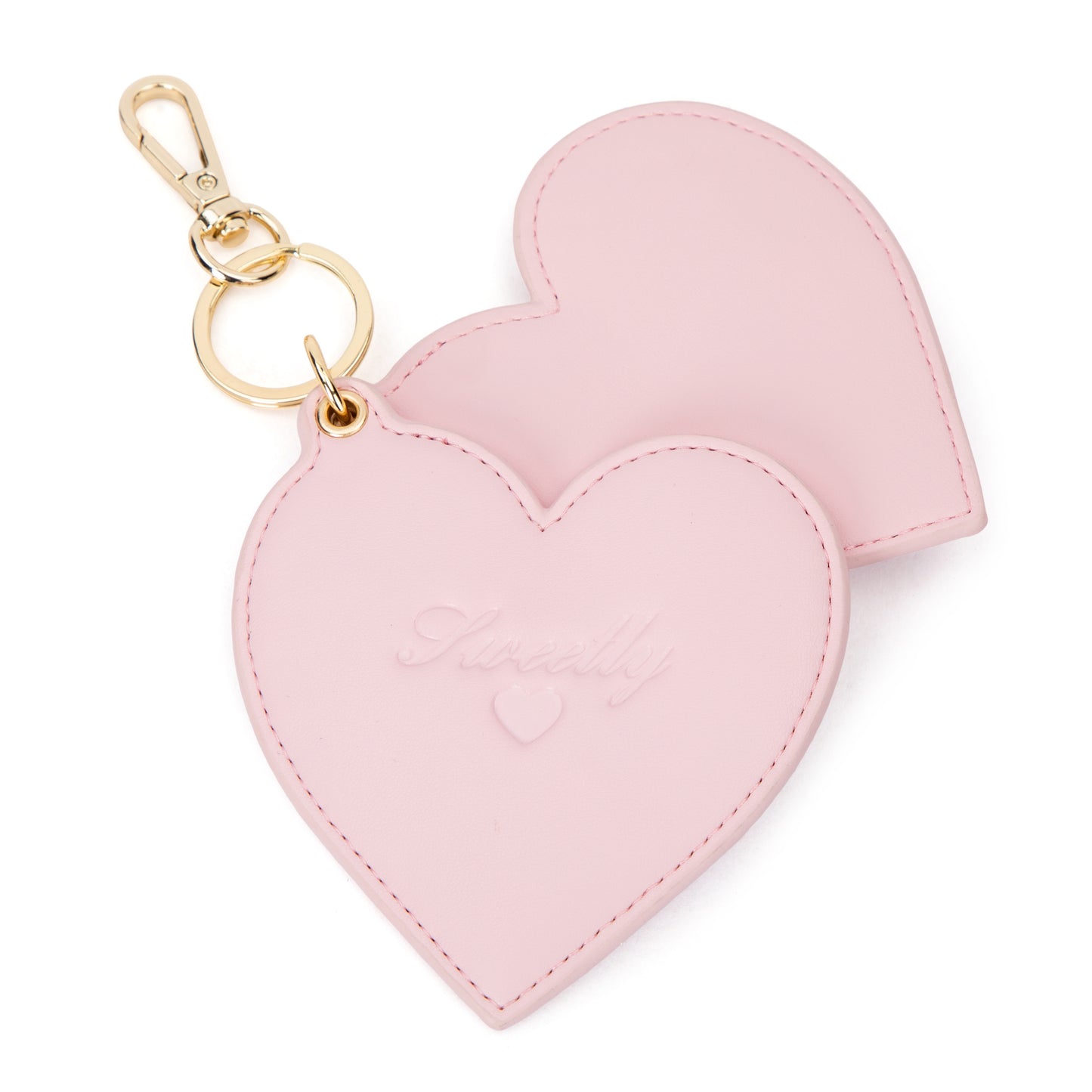 lovely mirror heart charm