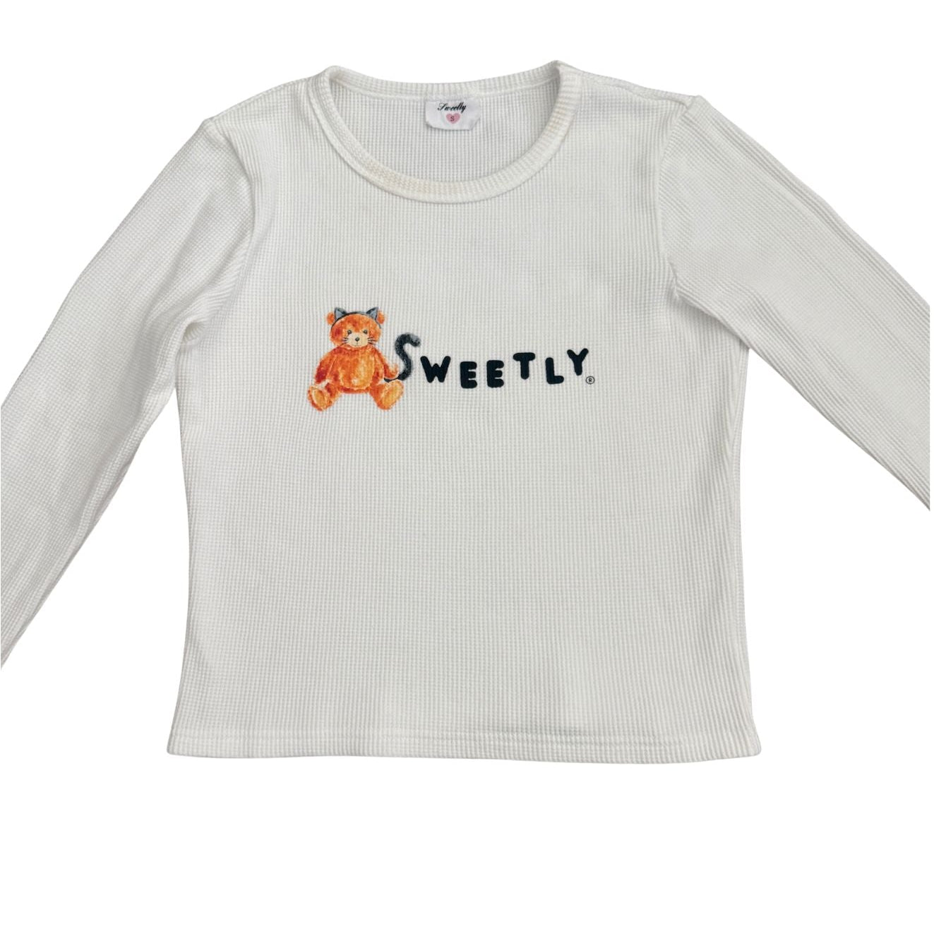 pre order sweetly kitten waffle long sleeve shirt