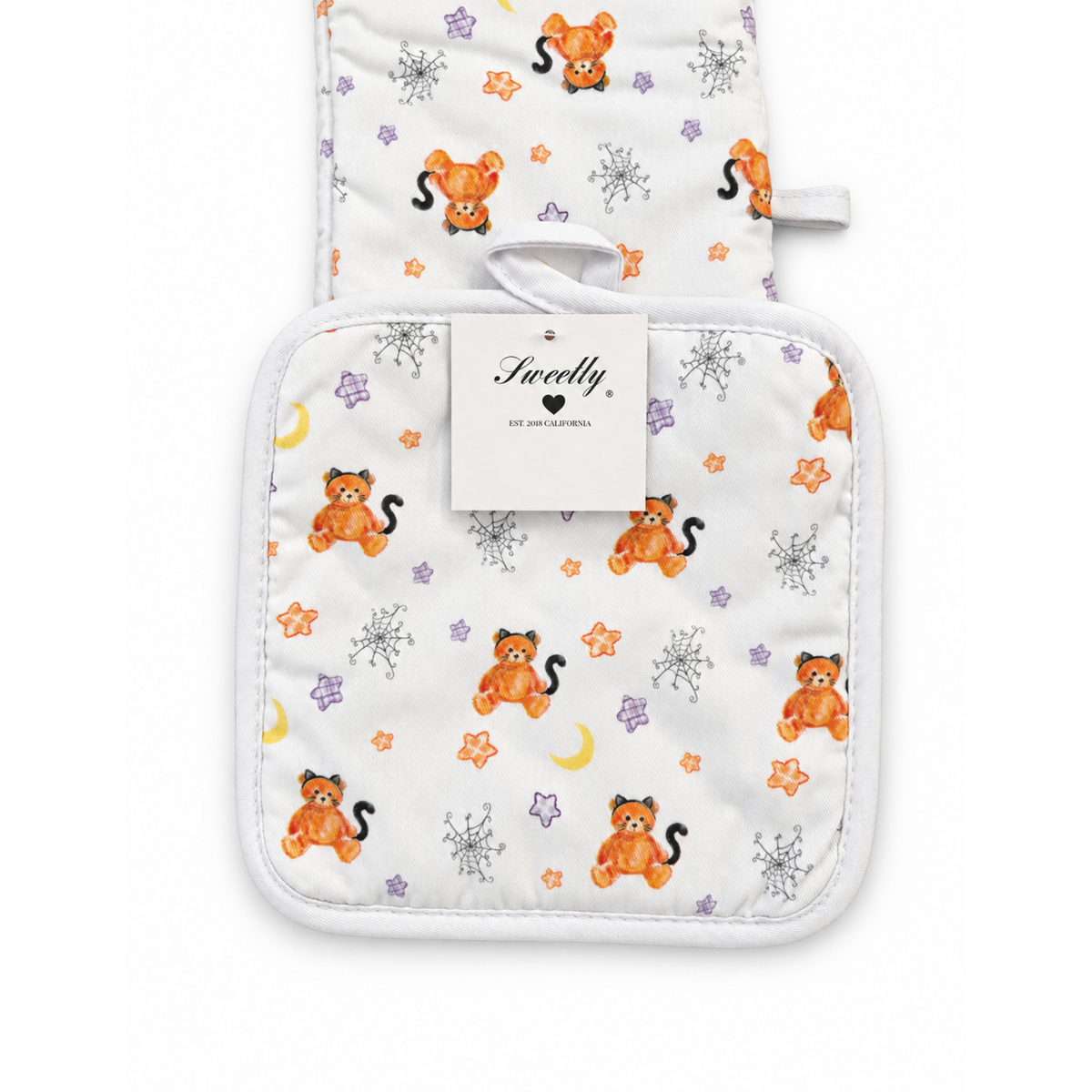Halloween sweetly mitt and pot holder