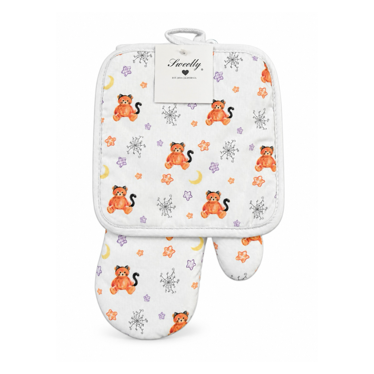 Halloween sweetly mitt and pot holder