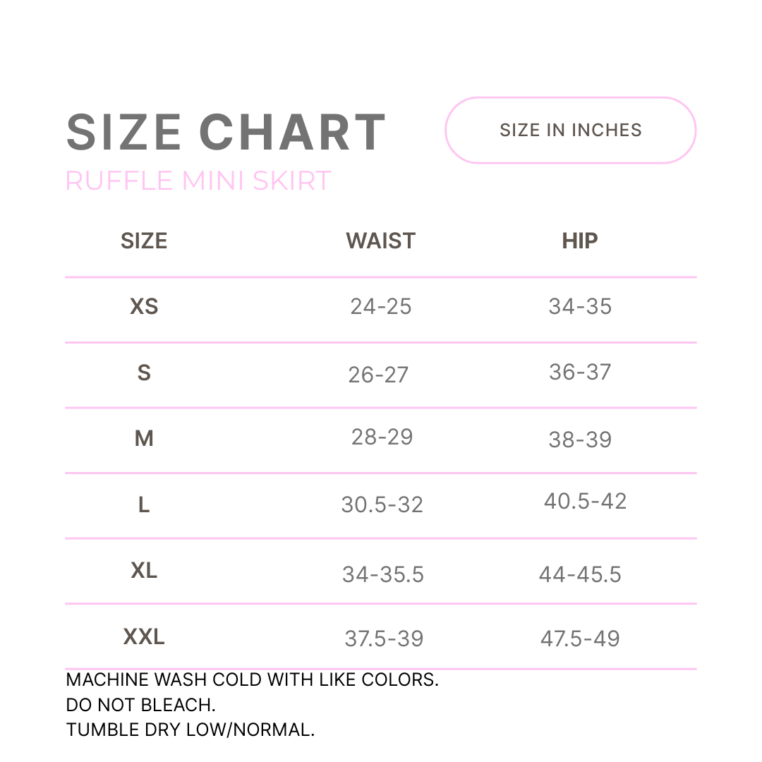 PRE-ORDER ruffle mini skirt