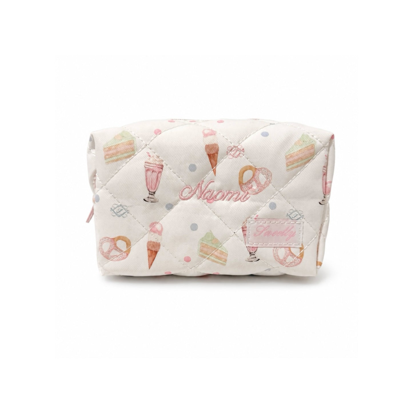 custom embroidered mini pouch