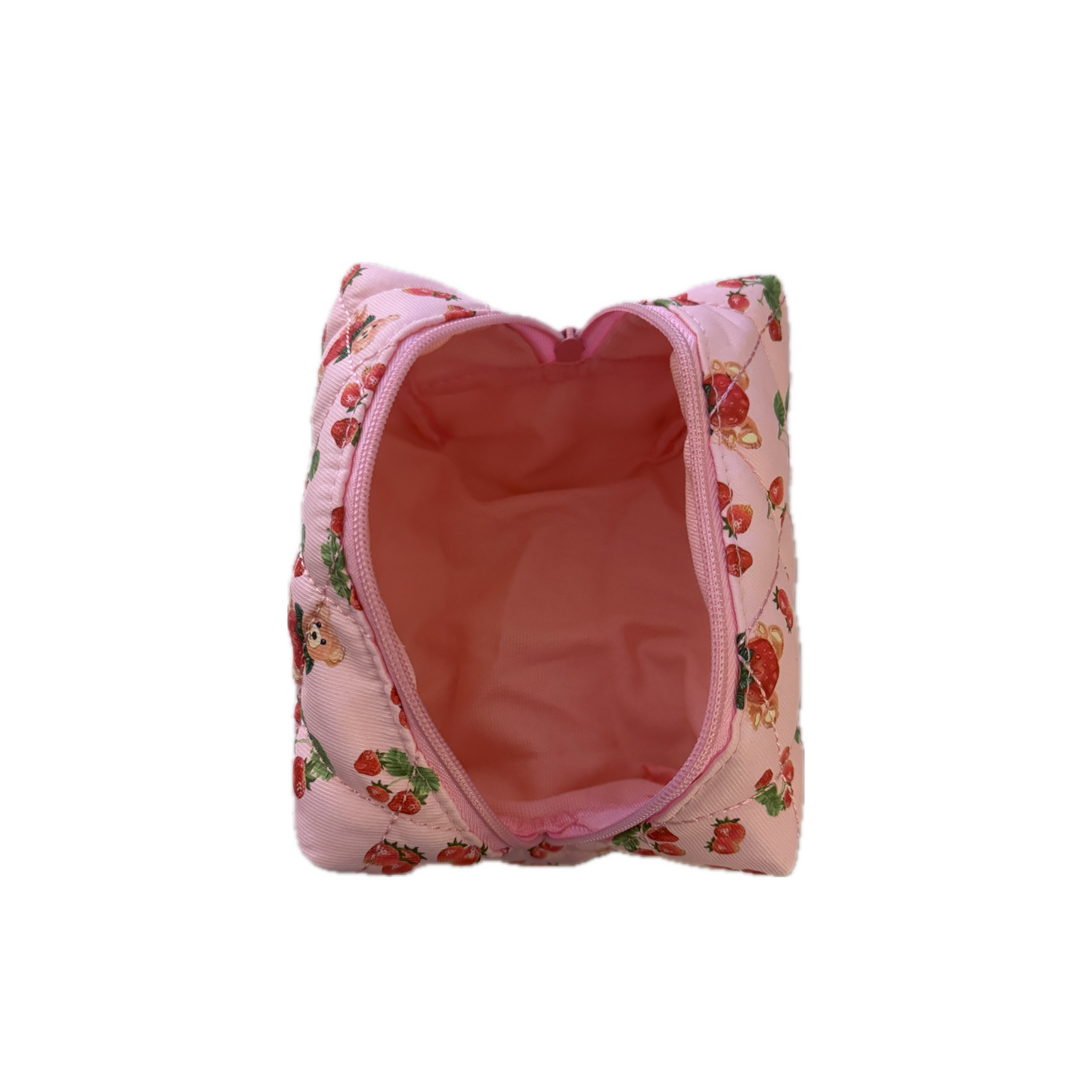 mini strawberry beauty bag