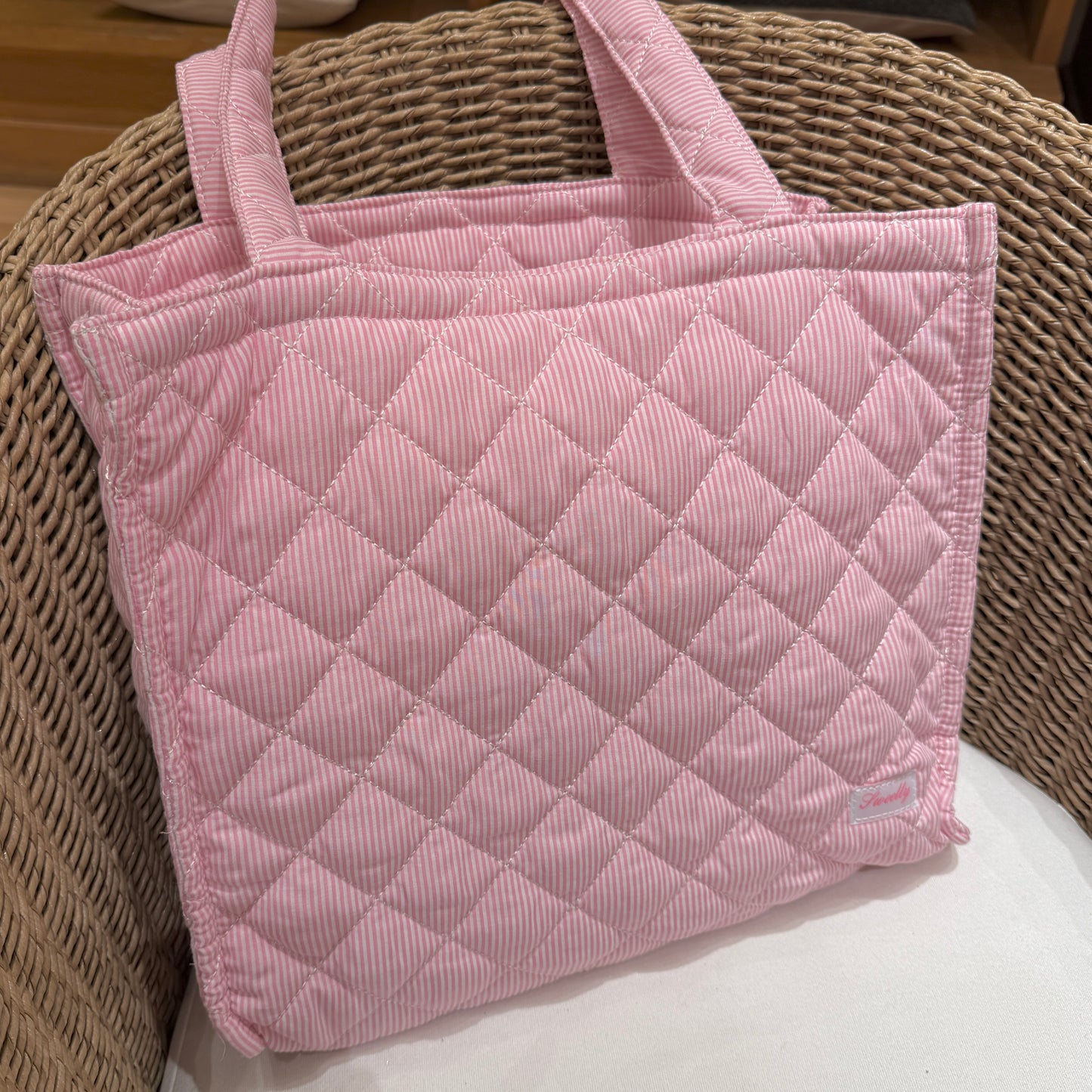 classic stripe tote bag