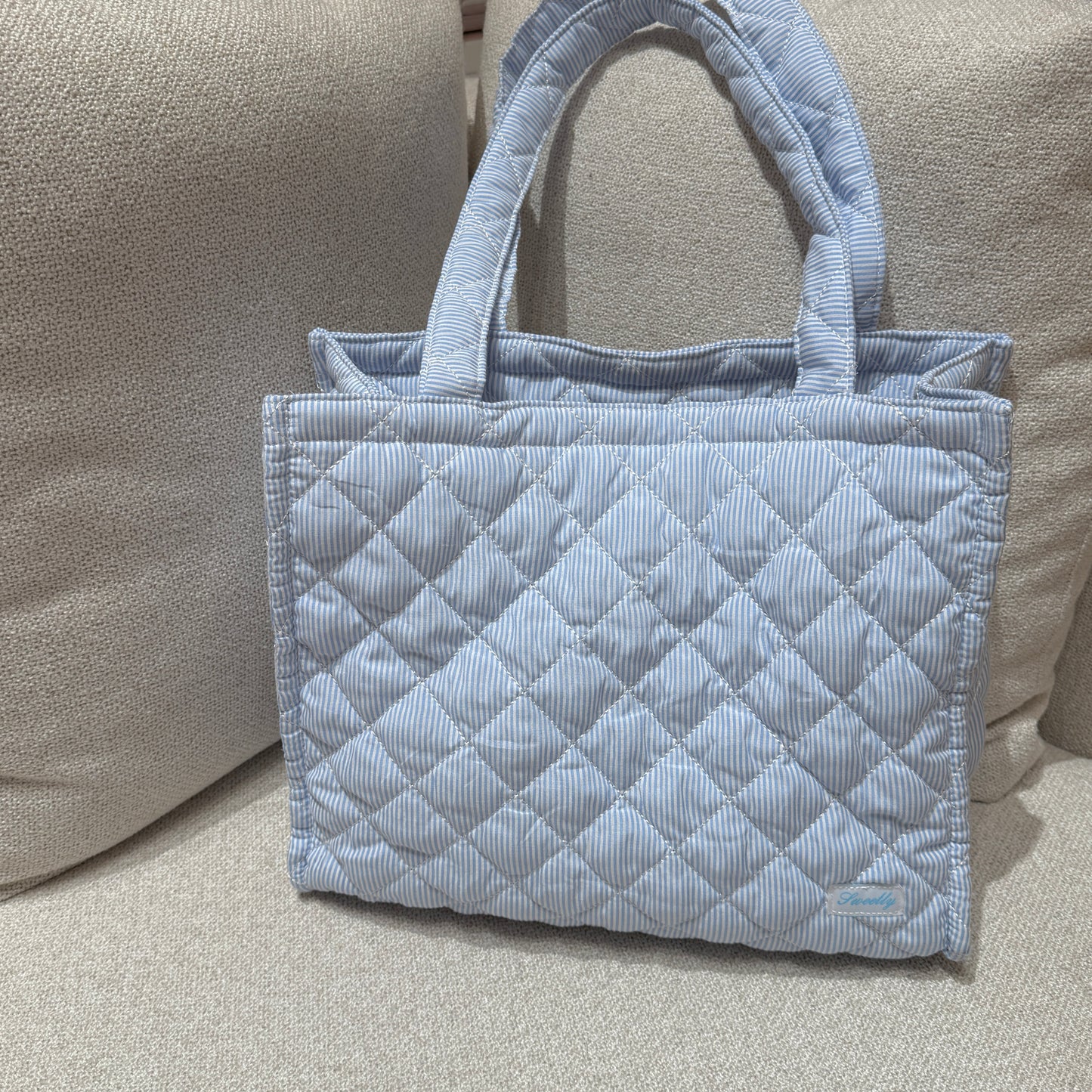 classic stripe tote bag