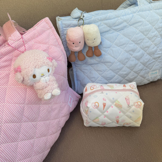 classic stripe tote bag