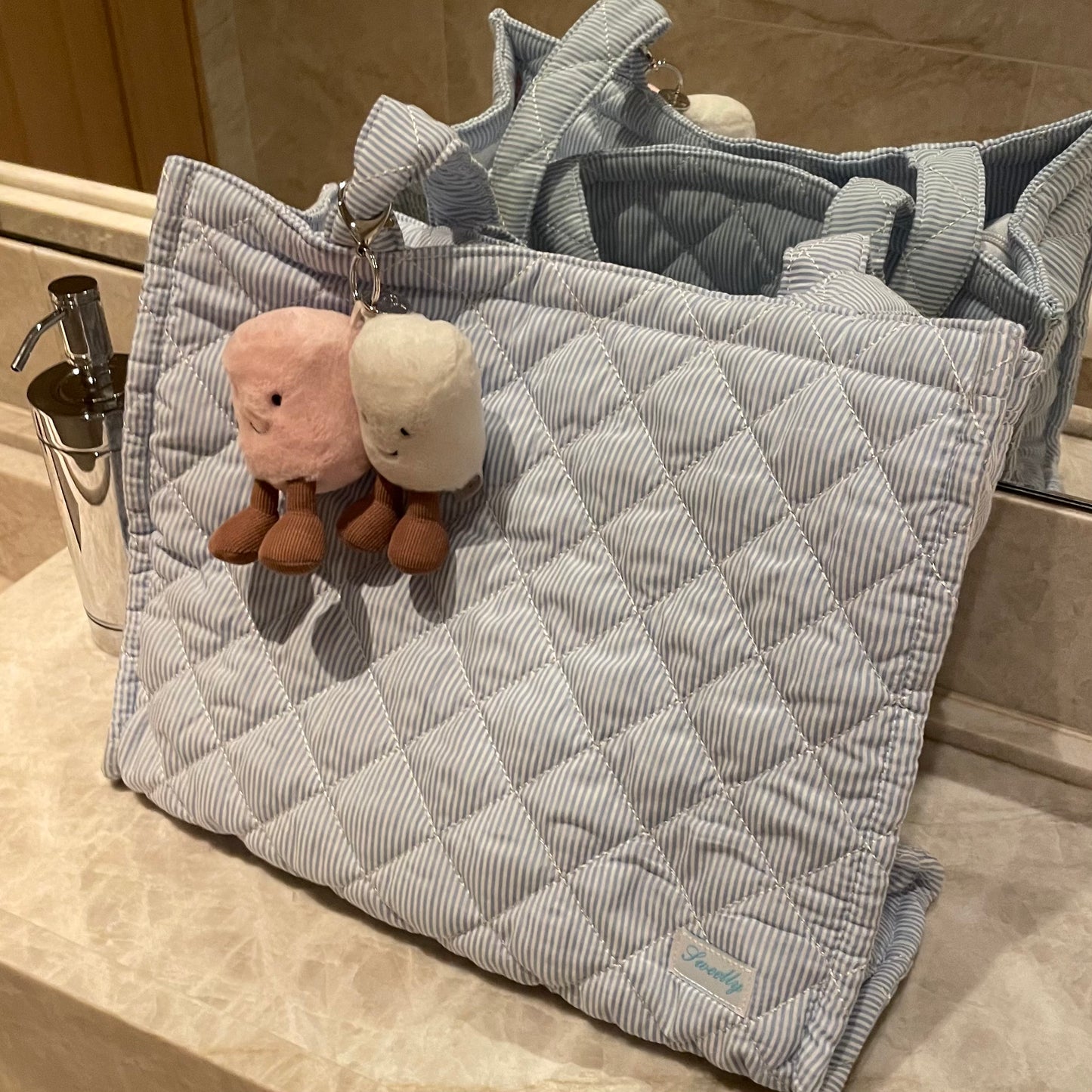 classic stripe tote bag