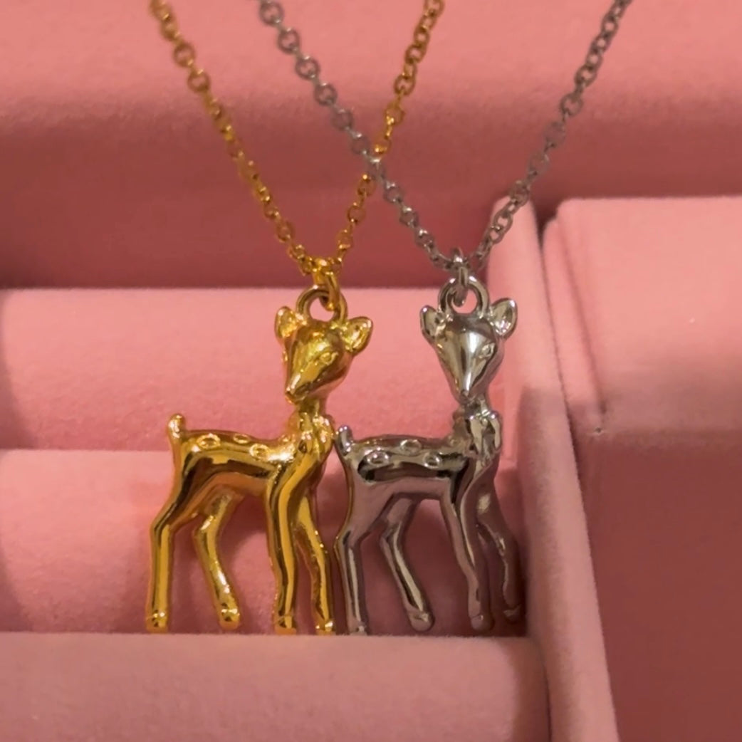 deer necklace