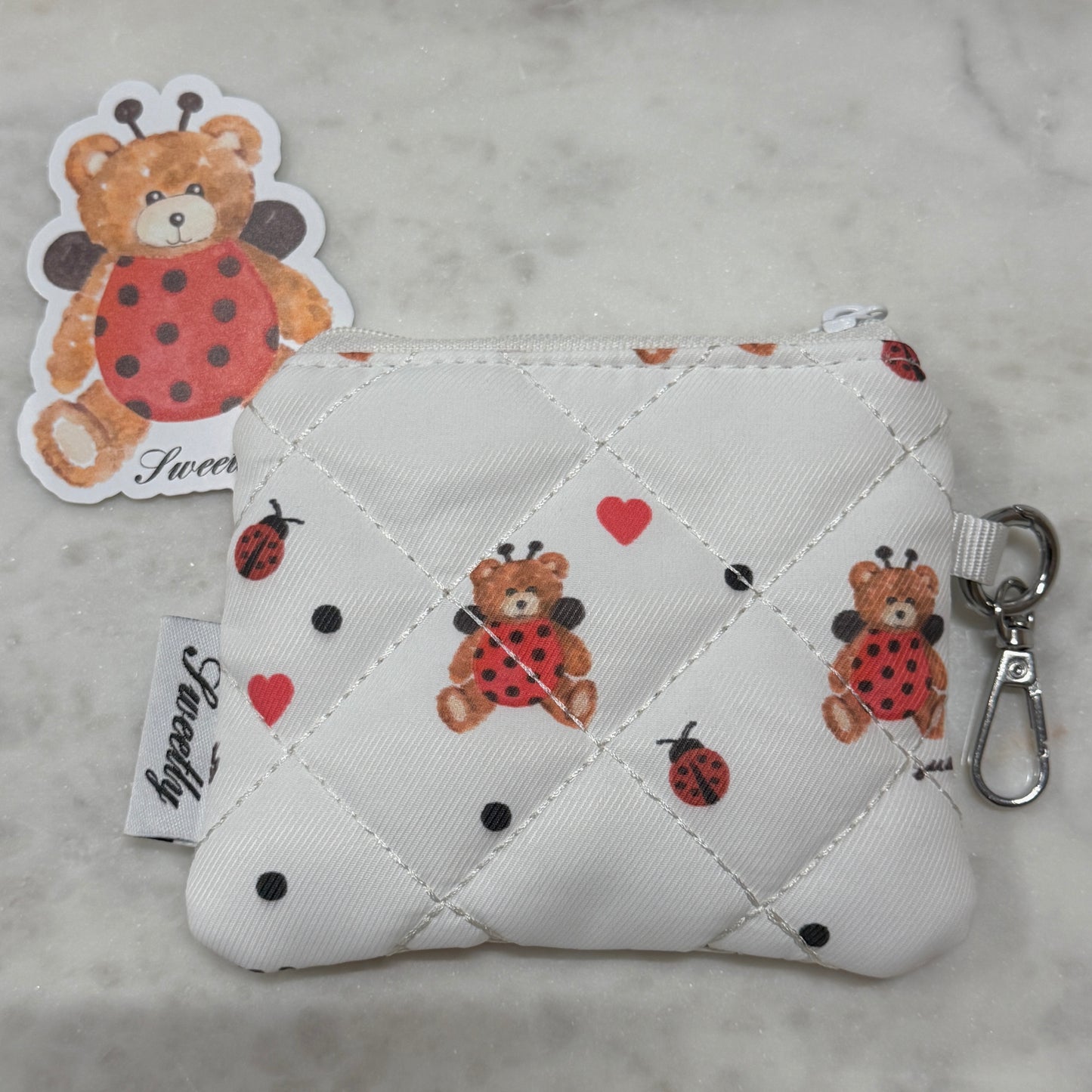 lovely ladybug mini coin pouch