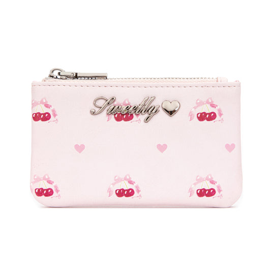 sweet cherry coin key pouch