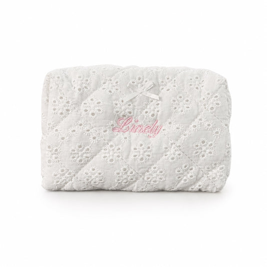 custom embroidered mini pouch