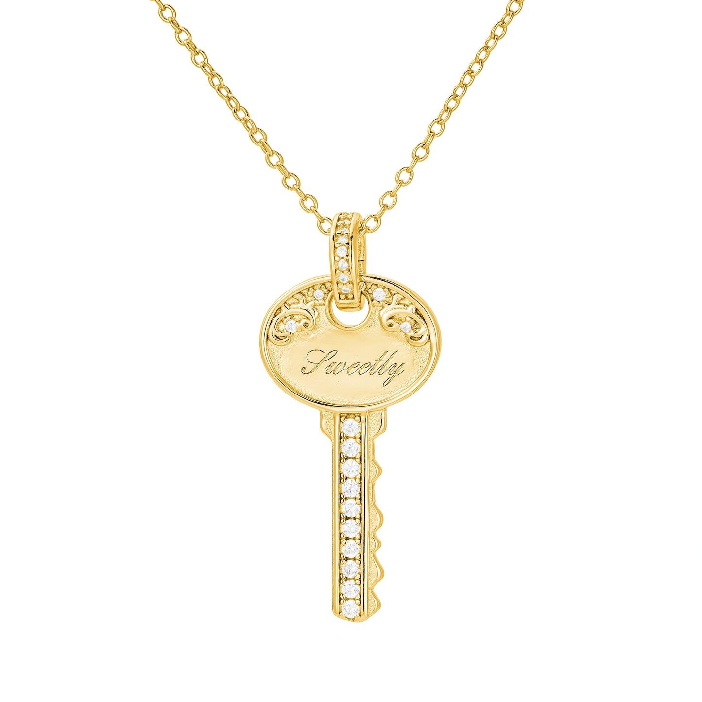 sweetly key necklace
