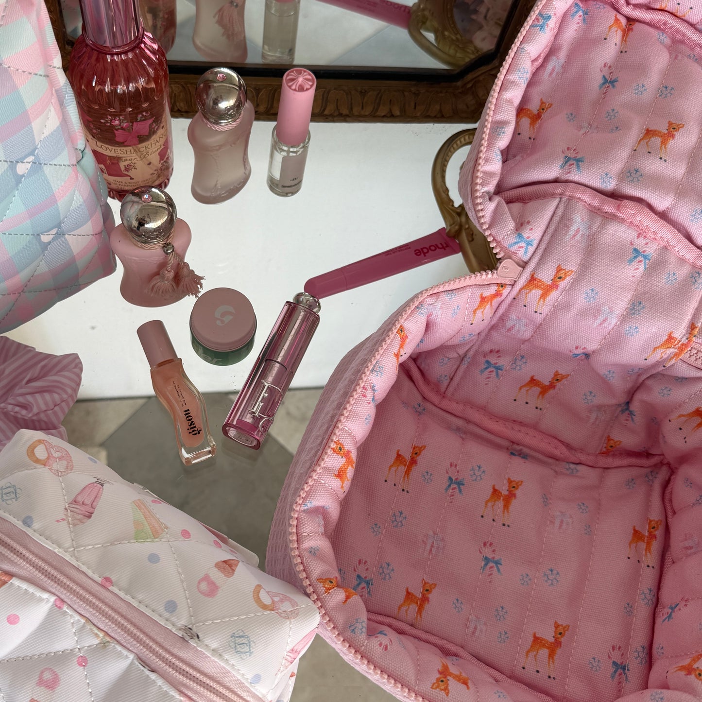 pink fawn thermal beauty case